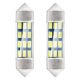 AMIO STANDARD 3014 12SMD Festoon C5W C10W C3W 36mm alb 12V bec cu led