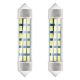 AMIO STANDARD 3014 18SMD Festoon C3W / C5W / C10W 41mm alb 12V bec cu led