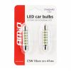 AMIO STANDARD 3014 18SMD Festoon C3W / C5W / C10W 41mm alb 12V bec cu led