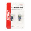 AMIO CANBUS 18SMD UltraBright 2016 T10e (W5W) alb 12V/24V bec cu led