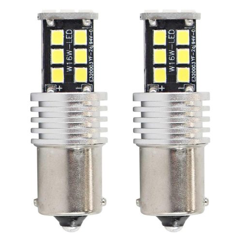 AMIO CANBUS 2835 15SMD 1156 BA15S P21W R10W R5W alb 12V/24V bec cu led