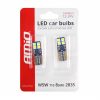 AMIO CANBUS 8SMD 2835 T10e (W5W) alb 12V/24V bec cu led