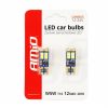 AMIO CANBUS 12SMD 2835 T10e (W5W) alb 12V/24V bec cu led