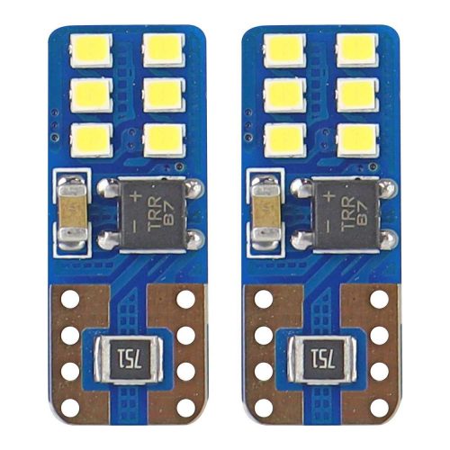 AMIO CANBUS 12SMD UltraBright 2016 T10e (W5W) alb 12V/24V bec cu led