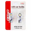 AMIO CANBUS 3030 6SMD T10 W5W / W10W alb 12V/24V bec cu led