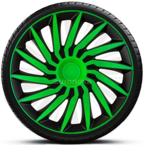 Capace roti auto Kendo Green Black de 13 inch (4 bucăți)