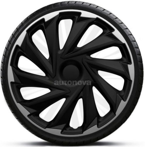 Capace roti auto Misano Silver Black de 13 inch (4 bucăți)