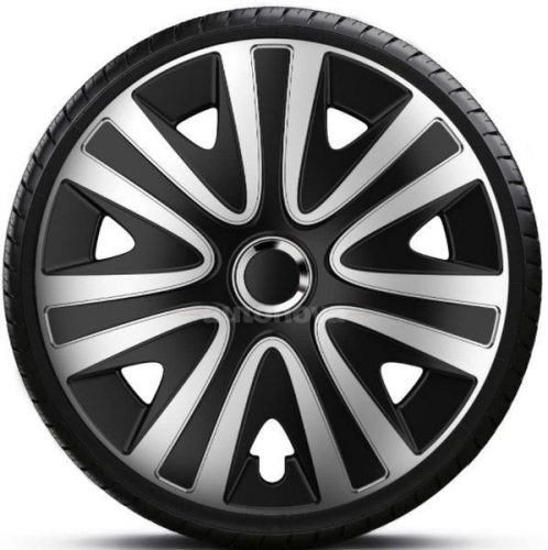 Capace roti auto Rialto Pro Silver-Black de 13 inch (4 bucăți)