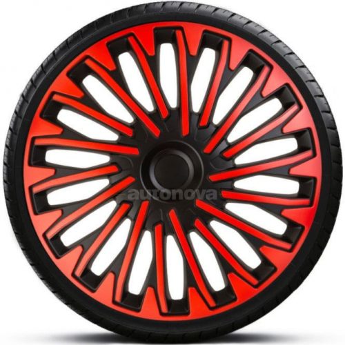 Capace roti auto Soho Red Black de 13 inch (4 bucăți)