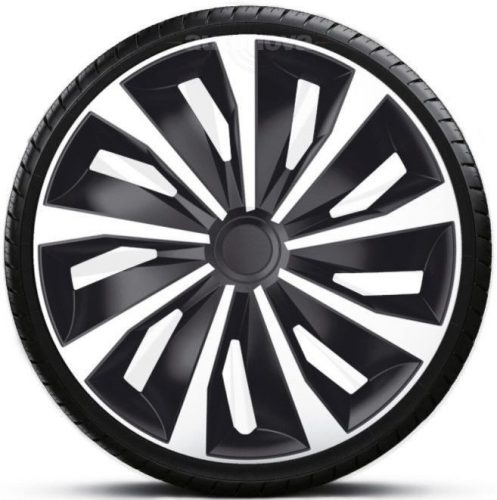 Capace roti auto Grip Silver-Black de 16 inch (4 bucăți)