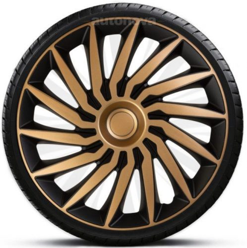 Capace roti auto Kendo Gold Black de 16 inch (4 bucăți)