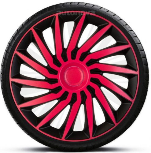 Capace roti auto Kendo Pink Black de 16 inch (4 bucăți)