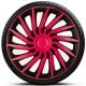 Capace roti auto Kendo Pink Black de 16 inch (4 bucăți)