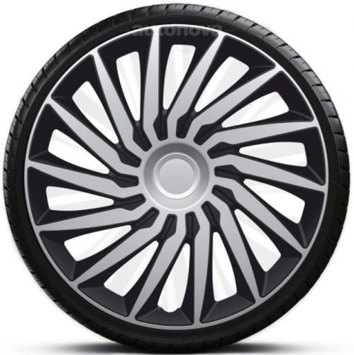 Capace roti auto Kendo Silver-Black de 16 inch (4 bucăți)