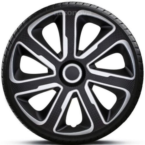 Capace roti auto Livorno Carbon Silver-Black de 16 inch (4 bucăți)