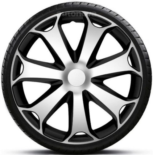 Capace roti auto Mega Silver-Black de 16 inch (4 bucăți)