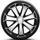 Capace roti auto Mega Silver-Black de 16 inch (4 bucăți)