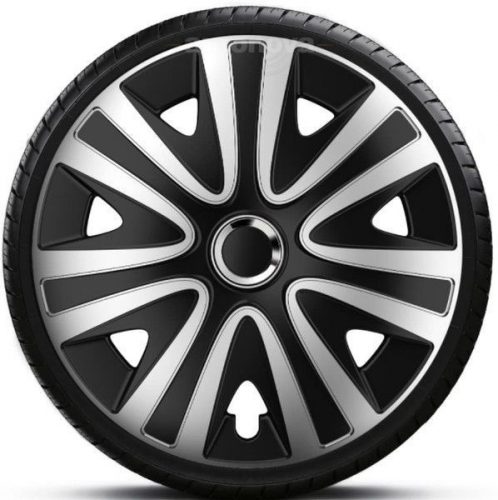 Capace roti auto Rialto Pro Silver-Black de 16 inch (4 bucăți)