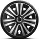 Capace roti auto Rialto Pro Silver-Black de 16 inch (4 bucăți)