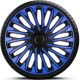 Capace roti auto Soho Blue Black de 16 inch (4 bucăți)