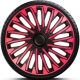 Capace roti auto Soho Pink Black de 16 inch (4 bucăți)