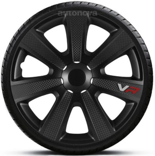 Capace roti auto Vr Carbon Black de 16 inch (4 bucăți)