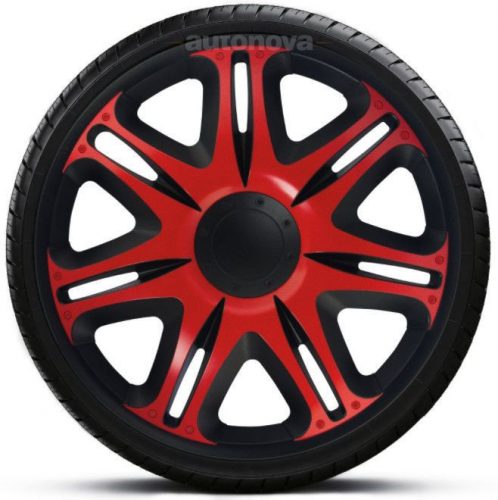 Capace roti auto Nascar Red-Black de 13 inch (4 bucăți)