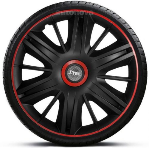 Capace roti auto Maximus Black Red de 13 inch (4 bucăți)