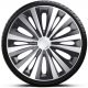 Capace roti auto Multi Silver-Black de 13 inch (4 bucăți)