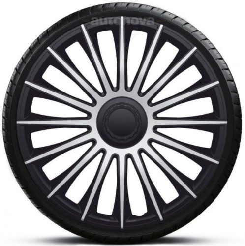 Capace roti auto Austin Silver-Black de 13 inch (4 bucăți)