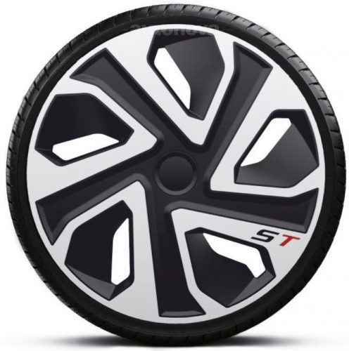 Capace roti auto St Silver-Black de 13 inch (4 bucăți)