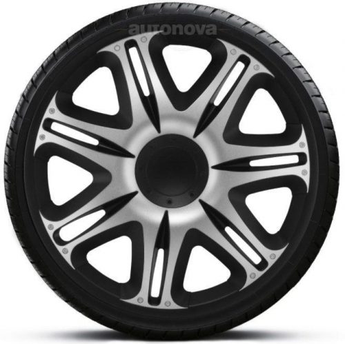 Capace roti auto Nascar Silver-Black de 13 inch (4 bucăți)