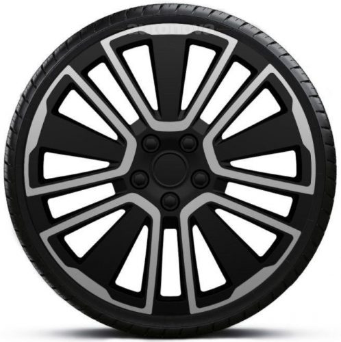 Capace roti auto Scuba Silver Black de 13 inch (4 bucăți)