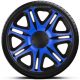 Capace roti auto Nascar Blue Black de 13 inch (4 bucăți)