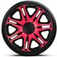 Capace roti auto Nascar Pink Black de 13 inch (4 bucăți)