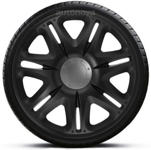 Capace decorative de 15 inch Nascar Black (set de 4 bucăți)