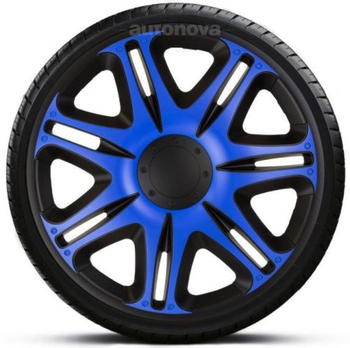 Capace decorative de 15 inch Nascar Blue Black (set de 4 bucăți)