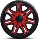 Capace roti auto Nascar Red-Black de 16 inch (4 bucăți)