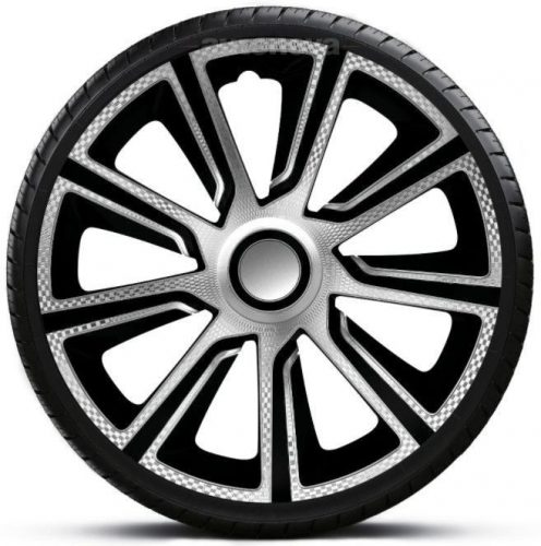 Capace roti auto Veron Carbon Silver Black de 16 inch (4 bucăți)