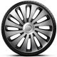 Capace decorative de 17 inch Sepang Carbon Silver-Black (set de 4 bucăți)