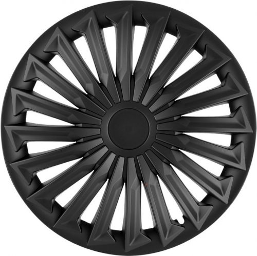 Capace decorative de 15 inch Joy Black Matt! (set de 4 bucăți)