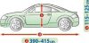 390-415 cm Acoperire mobilă de garaj pentru mașini - M coupe